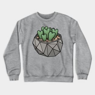 Heart Plant/Butt Plant - Conophytum Bilobum Succulent Crewneck Sweatshirt